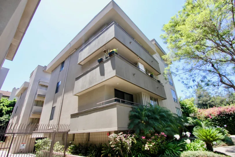 beautiful brown walls and superbly colorful surroundings of Parkview North, Westwood, California