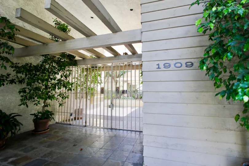 Marble floor entrance to 1909 Pelham Terrace, Westwood, California