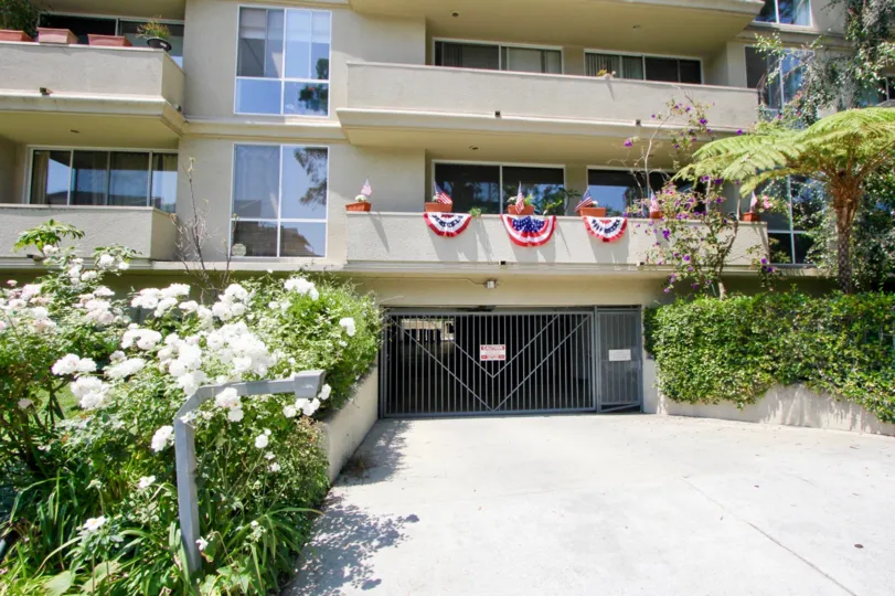 the entry of a building with plants at the side in rancho glen