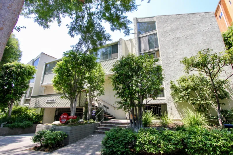 Classy and green neighborhood of Thayer Townhomes, Westwood, California
