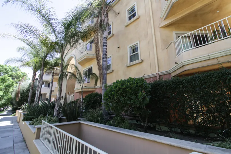 The landscaping at The Blake in Westwood