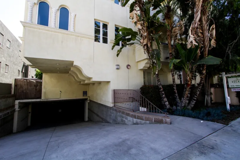The parking for the Regency at Veteran in Westwood