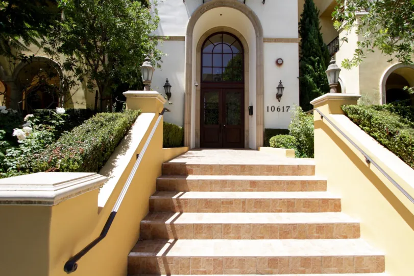 The stairs up to the Tuscany Villas in Westwood