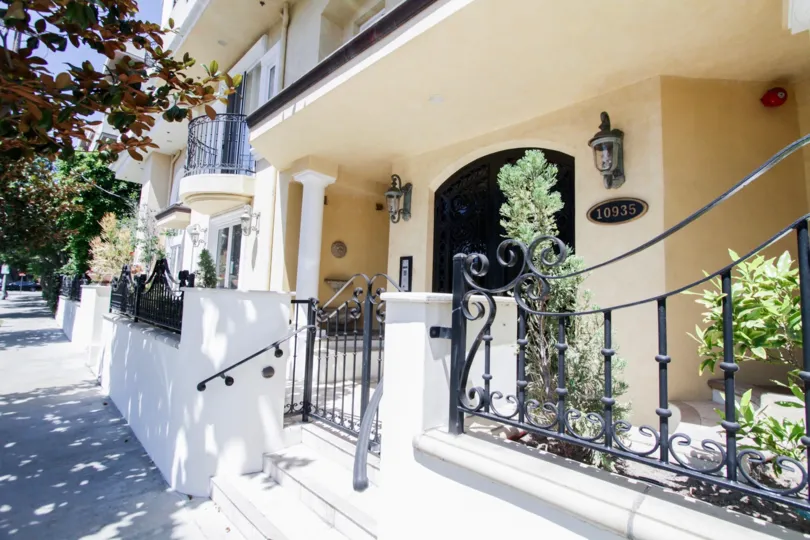 The stairs leading up to the Villa Palermo
