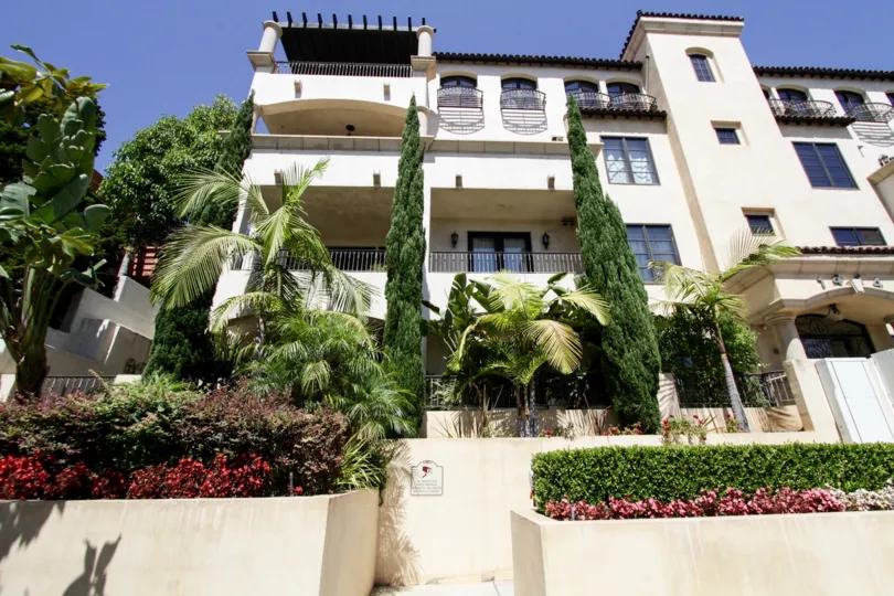 The landscaping at the Villa Toscana