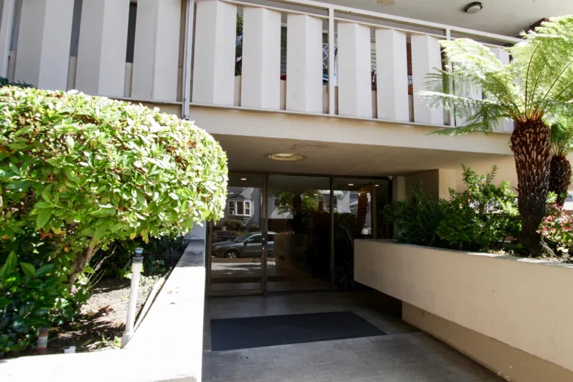 The entrance into the Village House in Westwood