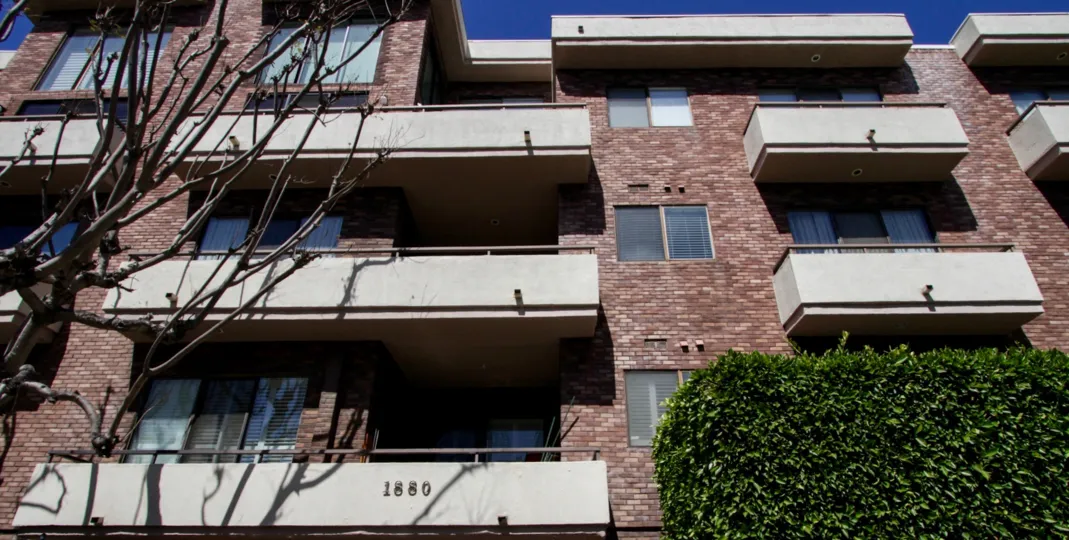 The balconies at the Westwood Ambassador in Westwood