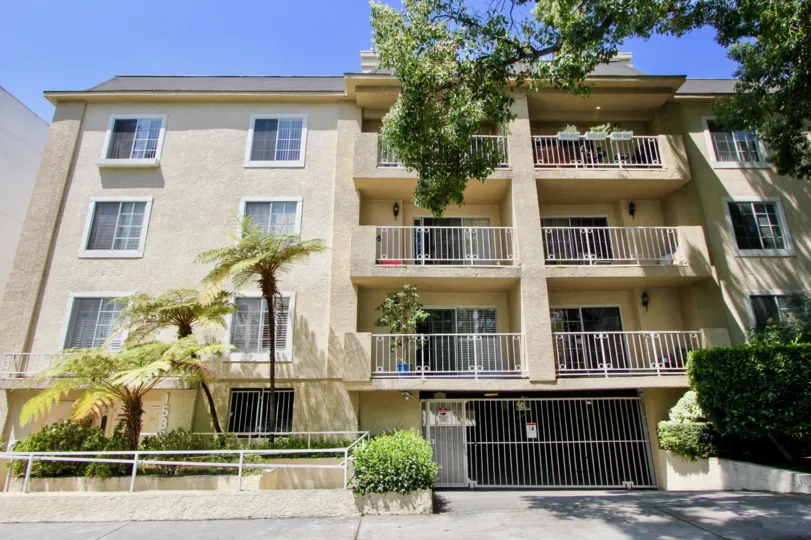 A look at 8 windows and 6 balconies on the side of the Westwood Bentley community