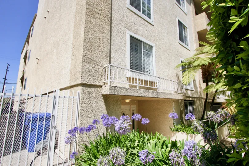 The beautiful garden around Westwood Bentley and her majestic walls, Westwood, California