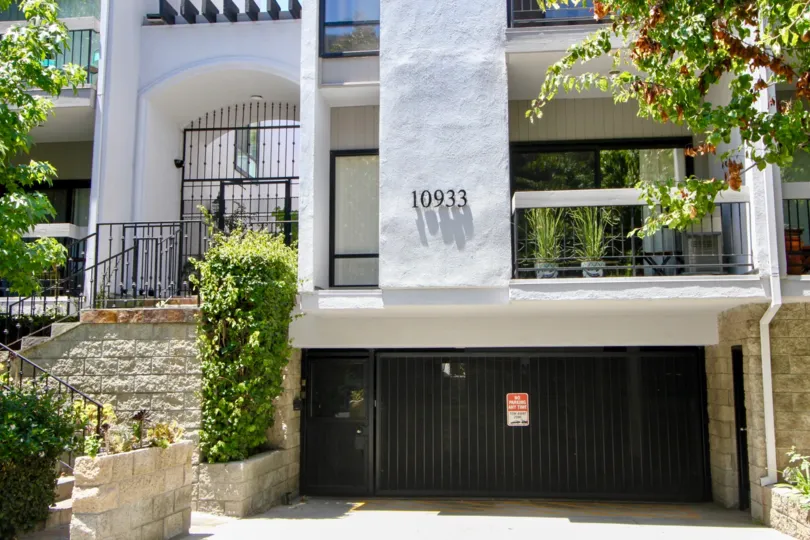 An unbeatable view of Westwood Center Townhomes's entrance, Westwood, california