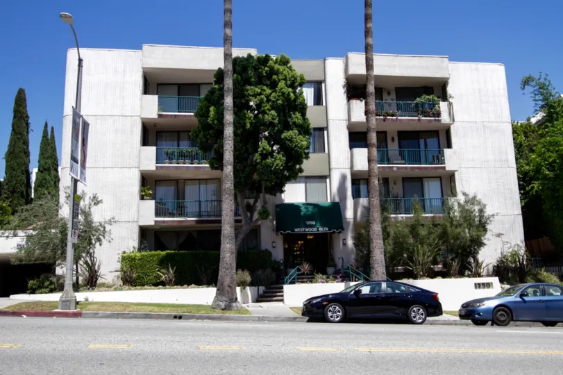 The curb of Westwood Glen in Westwood