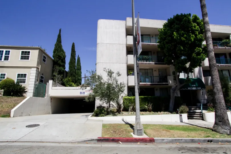 The parking for Westwood Glen