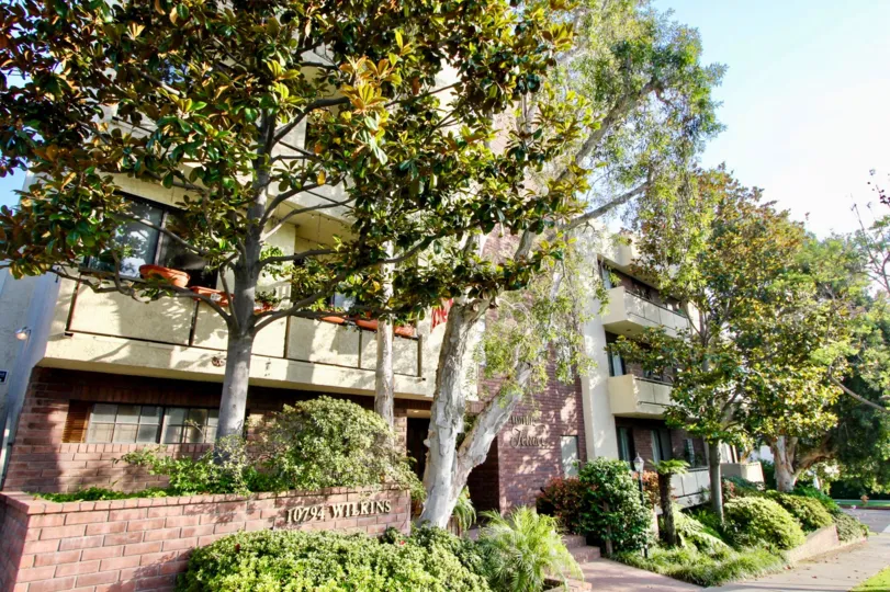 THE BUILDING IS WESTWOOD TERRACE IT IS VERY LARGE AND WONDERFUL