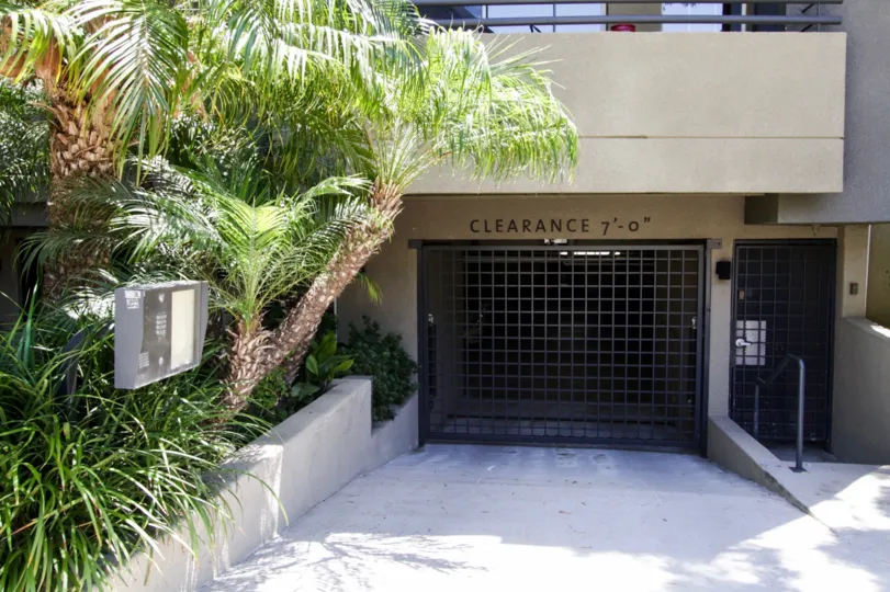 The parking at the Wilkins Garden Tower in Westwood