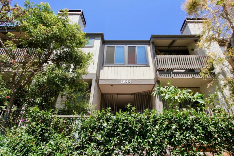 A beautiful and stately home surrounded by greenery in Woodvale Village, Westwood, California