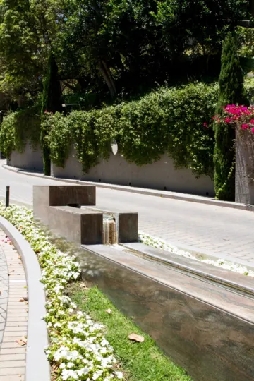 The driveway next to Villas at Kentwood in Westchester, California