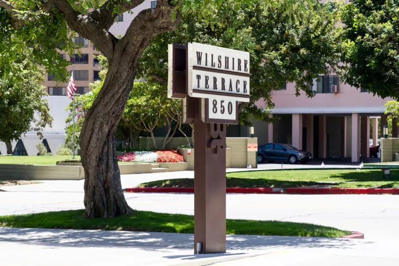 The driveway next to Villas at Kentwood in Westchester, California