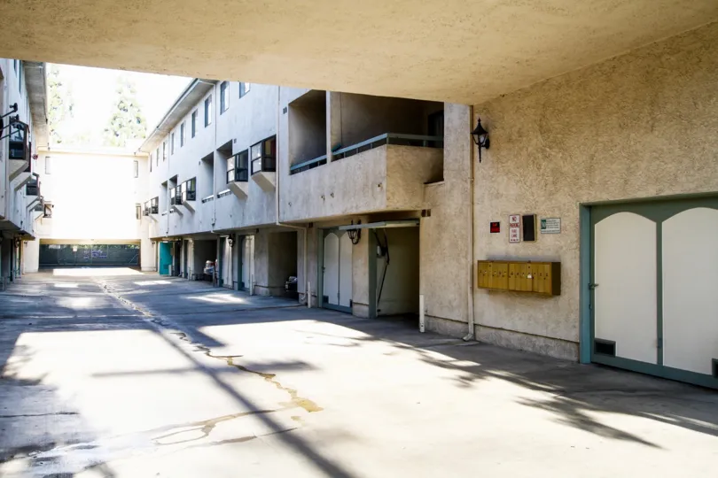 The parking for Kelvin Court