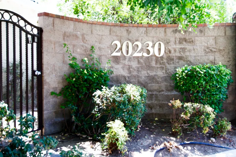 The address for Keswick Garden at the entrance