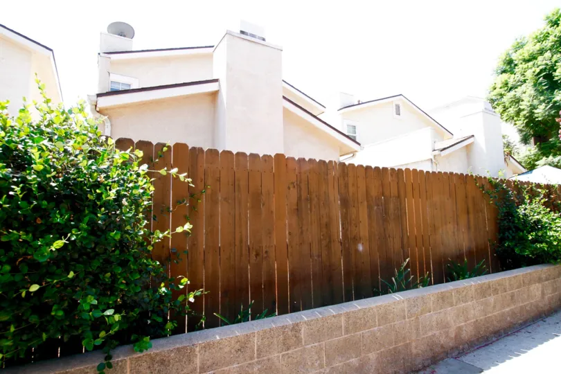 The privacy fence location around Keswick Garden