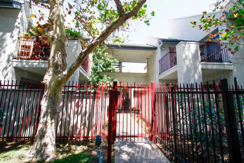 The gate into Keswick Patio Homes