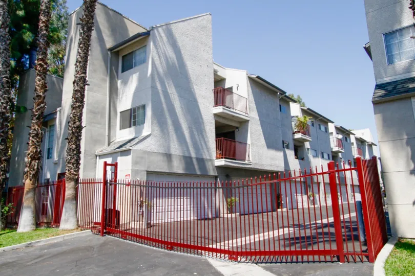 The parking for Keswick Patio Homes in Winnetka California