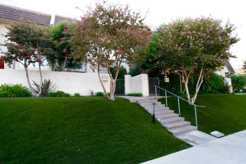 The stairs leading up to the Villa Granada