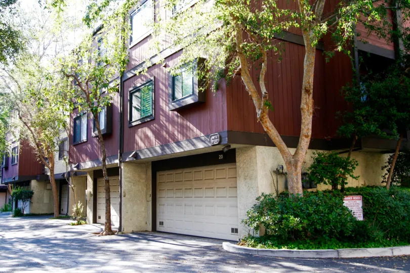 The parking for Warner Woods in CA California