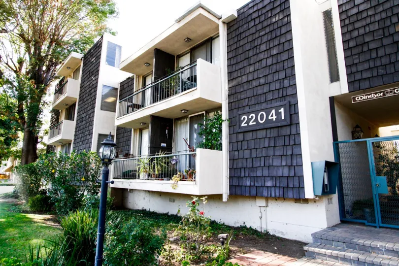 The architecture of the Windsor Woodlands in CA California