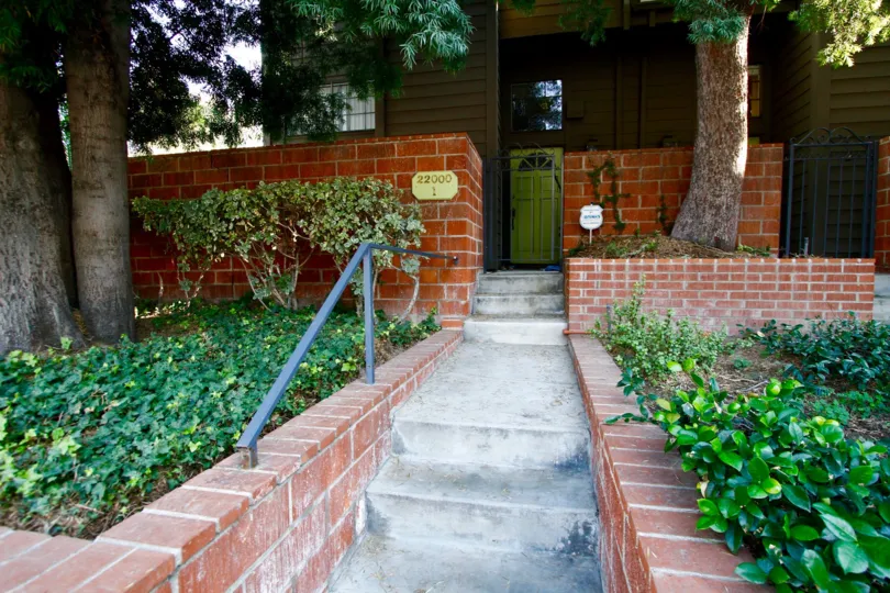 The stairs up to the Woodland Grove