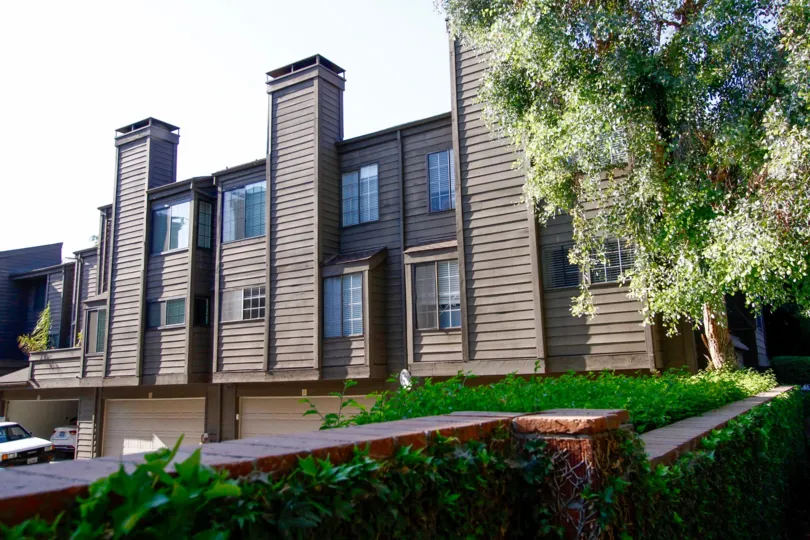 The parking garages for Woodland Grove