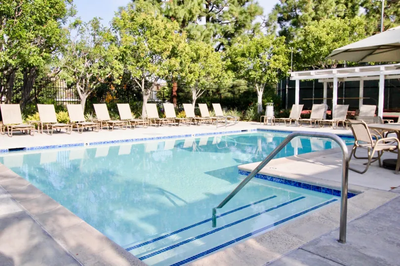 Enjoy your weekends at the scenic pool at Heather Ridge.