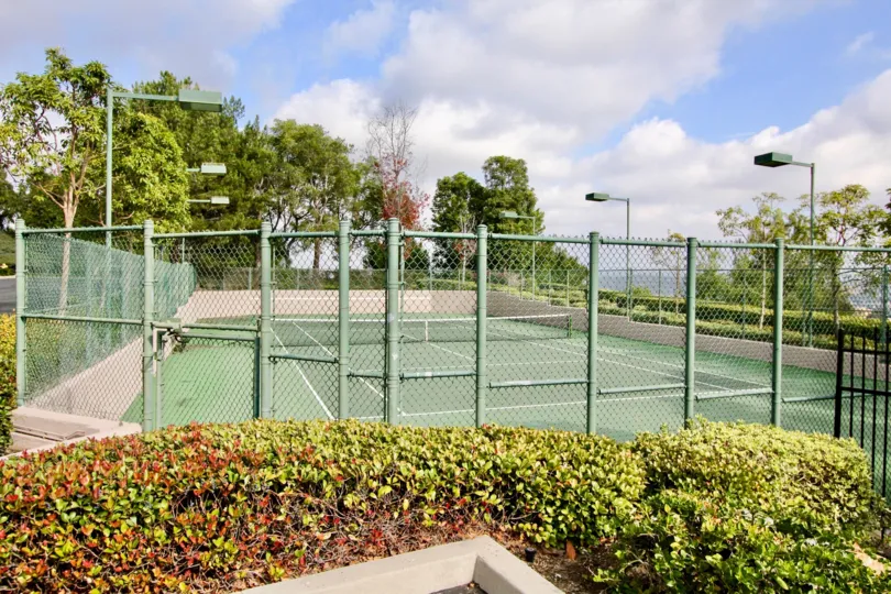 Lighted and enclosed tennis courts for residents of La Mirage.