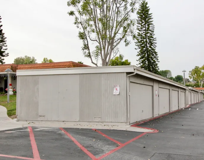 Secure parking at New World Condos in Aliso Viejo, California.