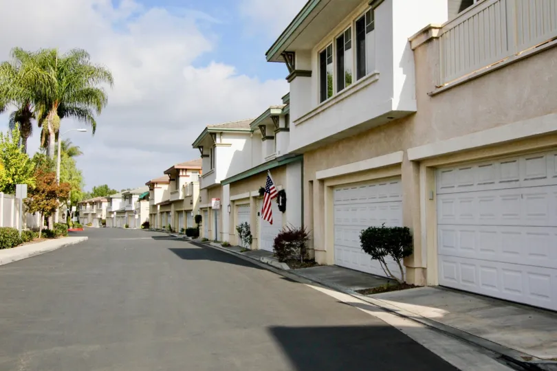 A street view of Orleans a community in Aliso Viejo, California.