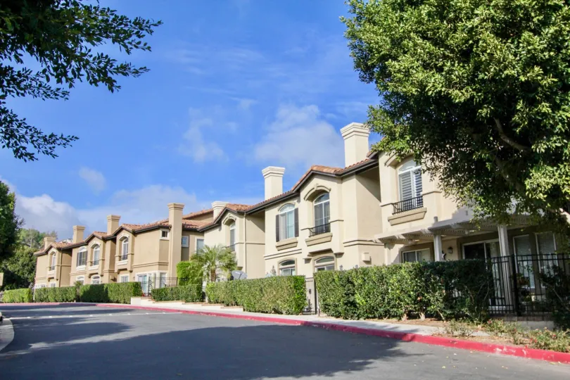 A street view of Passeggio in Aliso Viejo, California.