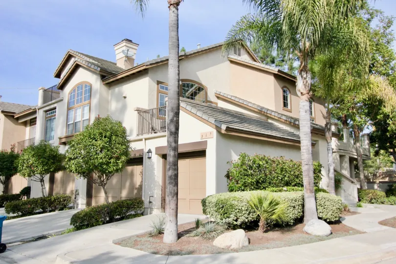 Curb appeal at St. Tropez in Aliso Viejo, California.