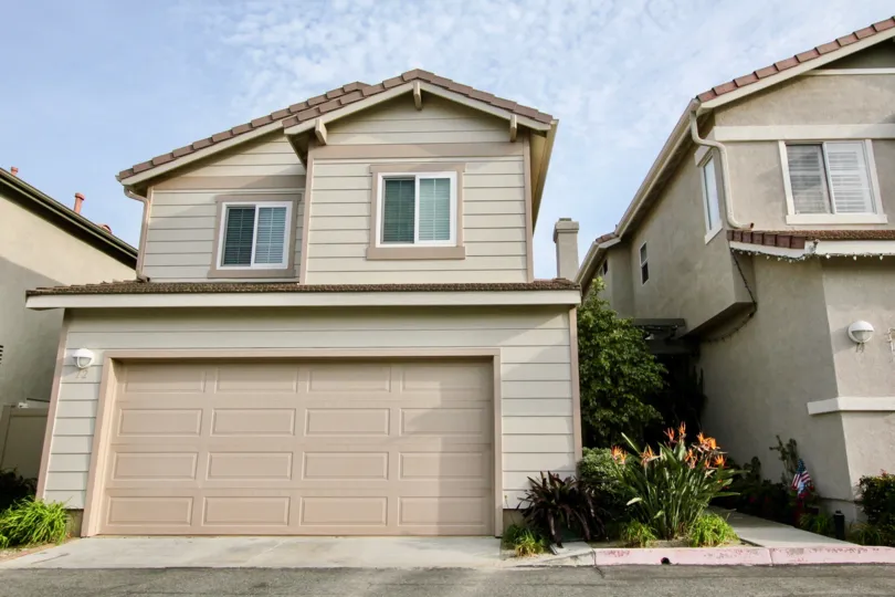 A curb view of a home in The Pointe community in Aliso Viejo, California.