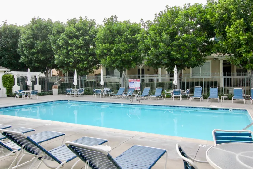 Beautiful community pool in Aliso Viejo's great community of Twelve Picket Lane