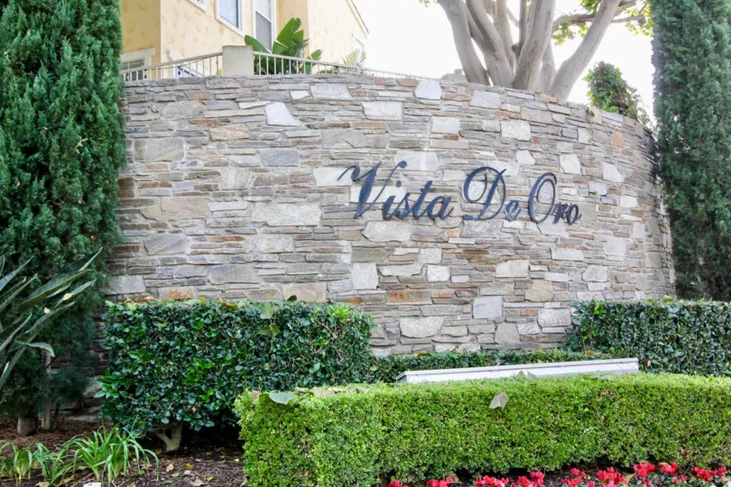 Grandiose landscaping welcomes you to Vista De Oro