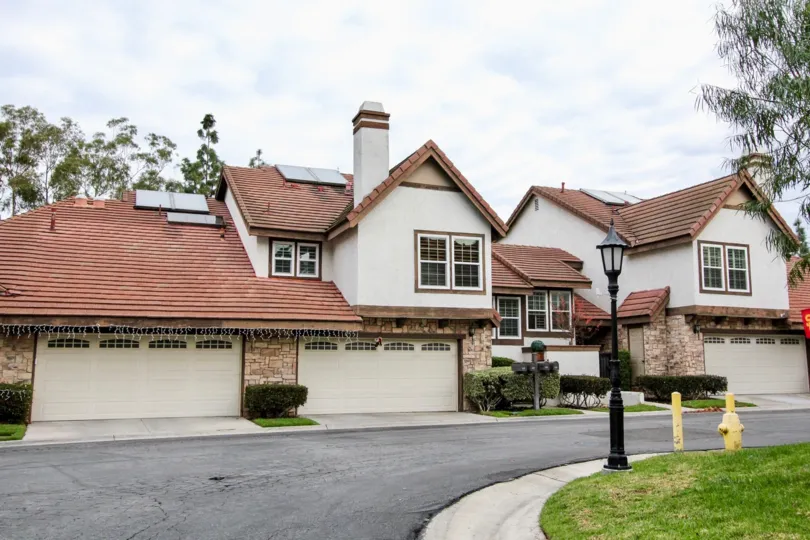 clean and clear area view in front garage near house in Royal Circle Village