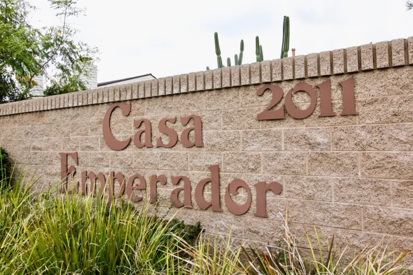 Casa Emperador wall view location at Anaheim city in califorina