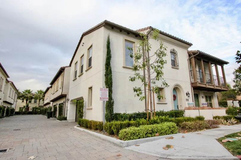 A corner unit of a two-storey residence in the Colony Park community.