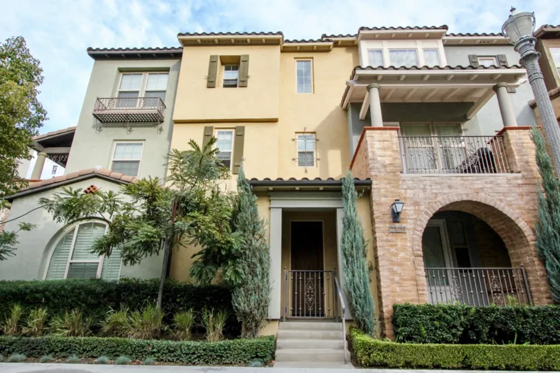 A multi-themed three-storey units in the Colony Park community with eclectic paints and claddings.