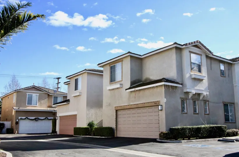 Peppertree Walk Building House Side View Location at Anaheim City