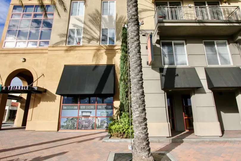 A sunny day in Anaheim California in a business neighborhood