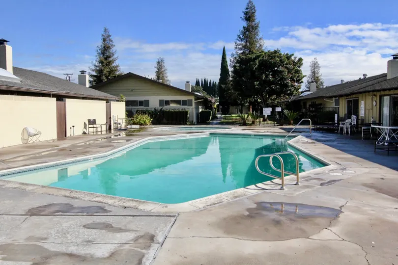 The Place in The Pines has swimming pools for children and adults with seating chairs