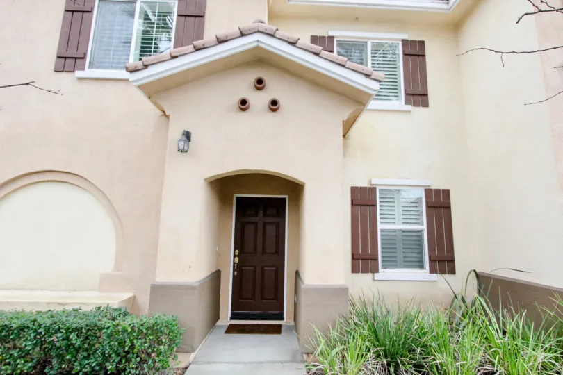western style townhouse in the Villa de Euclid community in Anaheim California