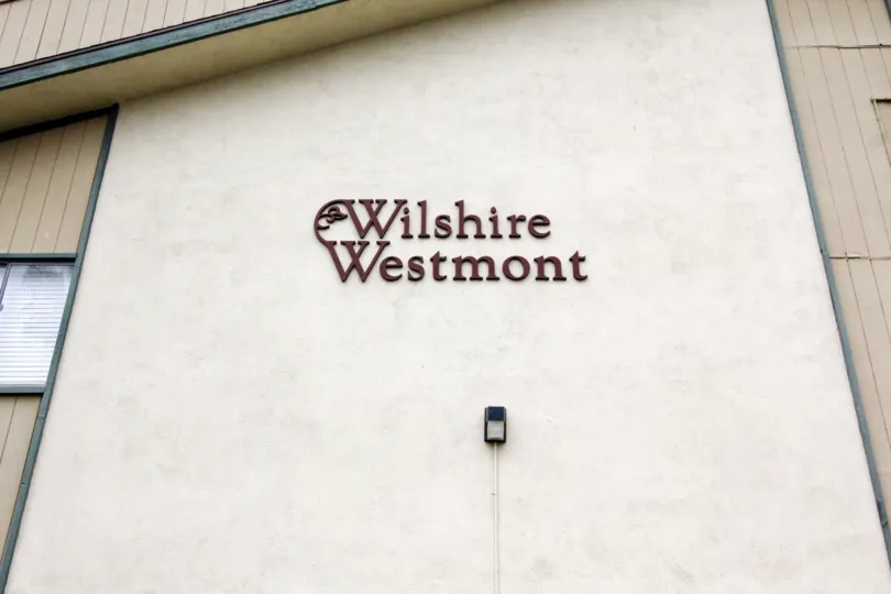 THE HOUSE IN THE WILSHIRE WESTMONT WITH THE WILSHIRE WESTMONT NAME WALL