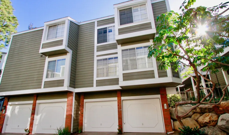 Homes make a community at Pentridge Cove I, Costa Mesa, California.